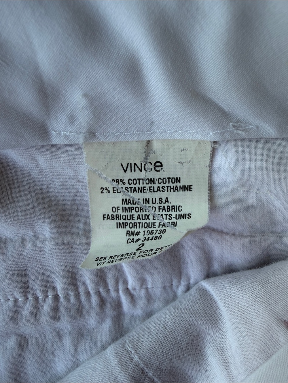 Vince Rose Cotton Bermuda Shorts Size 2 - Picture 4 of 9